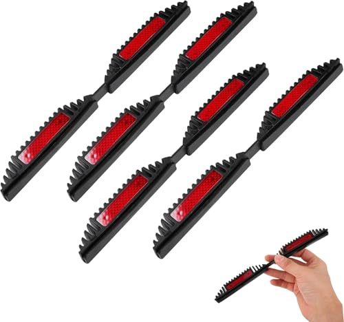 SIXHAOBU 4 Stück Kantenschutz Autotür (21.5 X 2 cm),Stoßschutz zum Aufstecken mit Reflektoren, Autotür Kantenschutz, Nachts Reflektierend Auto Türkantenschutz, für Auto Türkanten