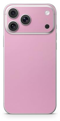 Phone Skin Compatible with Apple iPhone 17 Pro Max - Solid Pink - Premium 3M Vinyl Protective Wrap Decal Cover - Easy to Apply | Crafted in The USA by MightySkins