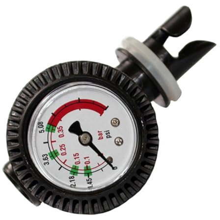 Vdaxvme Surfboard Pumps, Safety Barometer, PVC Air Pumps, Pressure Gauge, Air Pressure Detector for Water Sports Equipment, Waterproof Stress Test Meter