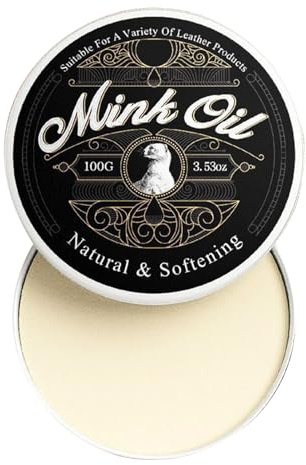 Générique Après-shampoing Pour Cuir De Vison – Pâte D'huile De Nettoyage Entièrement Naturelle, Soin Hydratant | Chaussures Bottes Sacs Canapé Vêtements Doux Entretien Protection Utilisation Outil