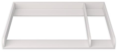 regalik Estantería cambiador para IKEA MALM con separador, 48 cm de profundidad, extraíble, frente redondeado, blanca, para cómoda cambiador, 80 × 72 cm.