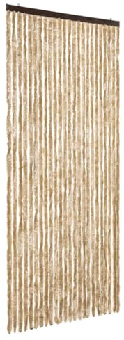 vidaXL Insektenschutz-Vorhang Beige 100x220 cm Chenille