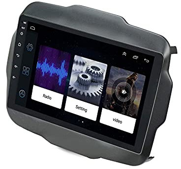 Gndy Auto Radio Stereo Sat NAV per Jeep Renegade 2015-2017 Head Unit GPS Navigation FM Ricevitore 1080P Video Touchscreen Multimedia Player Bluetooth Like-free chiamante a mani libere Link