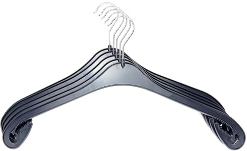LaraTex 20er Set Kleiderbügel Schwarz - Kunststoff - NA 43-43cm