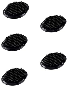 Mini cepillo para el pelo de bolsillo, 5 cepillos de viaje, cepillo desenredador para mujeres, hombres y niños, cepillo de masaje para el cuero cabelludo, herramienta universal para el crecimiento del