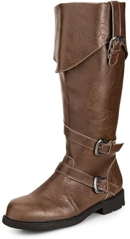 Maskworld Piratenstiefel Deluxe Herren braun - Schuhgröße: 44-45