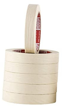 SHINEOFI 6pezzi Nastro Adesivo Carta Per Mascheratura Spray Da Nastro Gommato Resistente Per Decorazioni Interne Ed Esterne Beige Facile Da Rimuovere Senza Residui