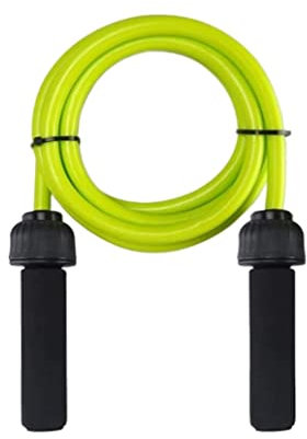 Seilspringen Sprungseil Springseile Schwerkraftspringen Speed Fitness Aerobic Jumping Exercise Springseiltraining Jump Rope (Color : Yellow, Size : 280cm)