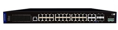 Switch industriale su guida DIN Gigabit Ethernet Switch Ethernet gestito industriale: switch Ethernet RJ45 a 24 porte + switch Ethernet TP/SFP combinato a 4 porte. Switch Ethernet di gestione a 28 por