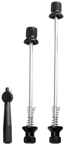 Schnellspanner-Set – leichter Fahrrad-Spieß, Schnellspann-Achsen-Set, Anti-Diebstahl-Radspieß, Mutter-Werkzeug, Aluminiumlegierung, faltbar, Rennrad, Hinterradlager, Schraubenstange für vorne und