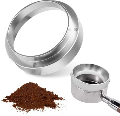 WUSJCOF Anneau Doseur Café, Entonnoir à Café, Accessoire Porte-Filtre, avec Aimant Intégré, Entonnoir de Remplissage pour Machine à Café, pour un Remplissage Précis de Poudre de Café (51mm)