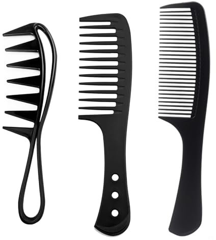 3Pcs Wide Tooth Comb For Curls, Comb, Combs for Women for Wet Curly Hair and for All Types of Hair Styling