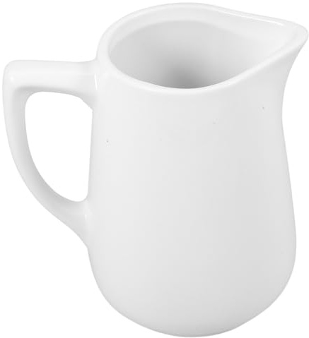 Hemobllo Cerámica Jarra Leche con y Medidor Pequeña Jarra Crema Café Lechera para Latte Art