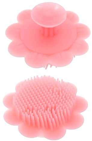 Healvian 2pcs Silicone Bath Brush for Newborn Soft Shampoo Brush for Hair and Scalp Cleaning During Bath for Gentle Care