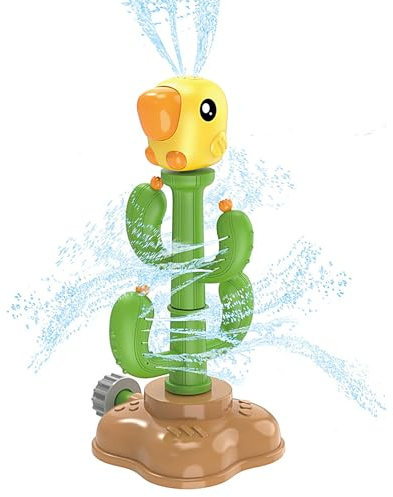 Water Sprinkler Toy - Cactus Shaped Sprinkler, Backyard Splash Play, Fun Outdoor Garden Activity, Lawn Game, Creative Summer Entertainment, Yard Play Toy Accessories for Kids Family Parties