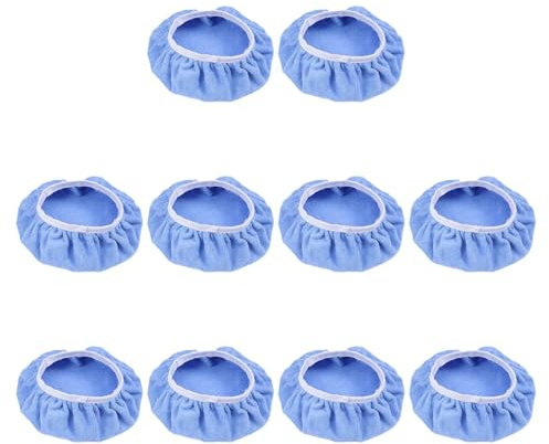 Ipetboom Tamponi Lucidanti in Microfibra per Auto 10 Pezzi Copritamponi per Cofani Lucidanti da 9-10 Pollici Riutilizzabili e Lavabili per Ceratura e Pulizia Veicoli Adatti a
