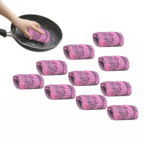 Strauch-Pads für Geschirr, Metall-Pads, Reinigungspads aus Stahlwolle in der , kratzfreie Haushaltsreinigung für Fliesen, Glas, Geschirr