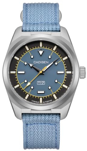 CADISEN Automatik Uhr Herren Titan TI-7 Autodyne Mechanische Automatikuhr AR Beschichtung Wasserdicht