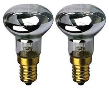 R39 E17 Replacement Light Bulb Lava Lamp 30 Watt Motion Reflector Type (2 Pack)