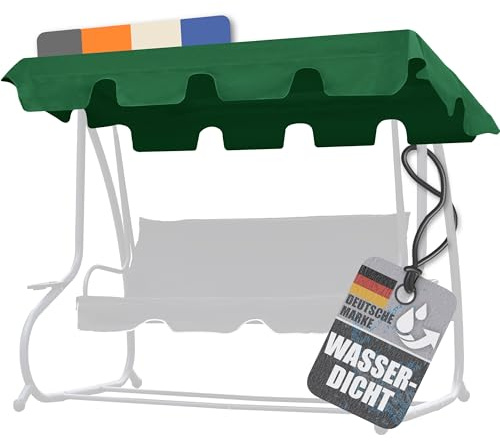 bonsport Hollywoodschaukel Dachbezug mit Volant, grün