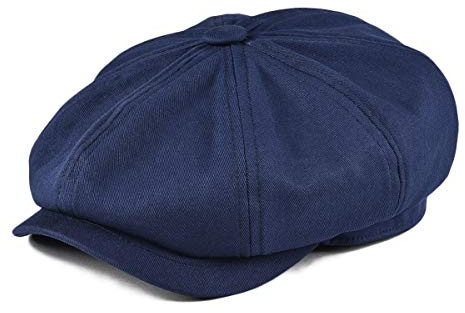 BOTVELA Herren Newsboy Flat Cap 100% Baumwolle Gatsby Ivy Golf Cabbie Hat