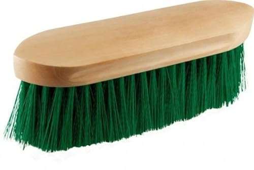York Fell-und Mähnenbürste Langborsten 7 cm Holzbürste (Grün)