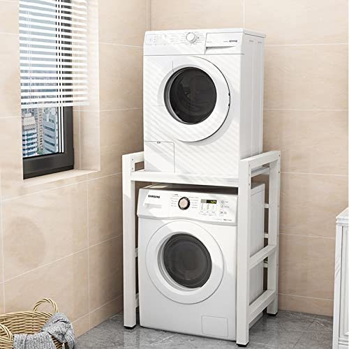 Waschmaschinenschrank Überbauschrank Waschmaschine Trockner Schrank Wäschetrockner Küche Badezimmer Regal Waschmaschinenregal Waschmaschinenüberbau Badezimmermöbel, 3 Höhenverstellbar