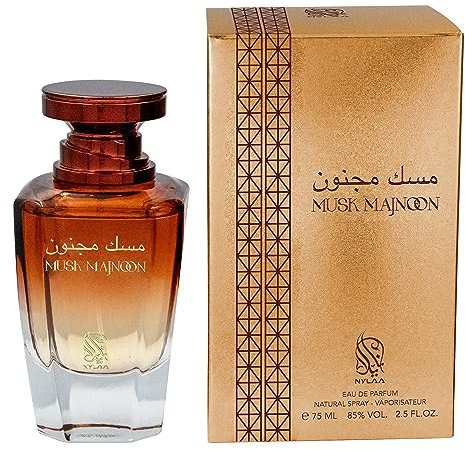 Musk Majnoon 75 ml Vaporisateur de Parfum - Élégant et Séduisant Avec des Accords Doux Floral, Musc et Noix de Coco pour Femme