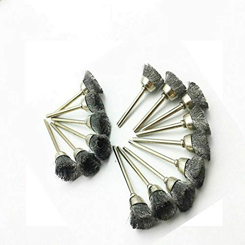 BomDog Roue de Polissage, Brosse Métallique En Acier, Ensemble de Brosses Métalliques, Kit de Roues de Polissage Pour Brosse Métallique En Acier, Pour Outil Rotatif, Foret/A/Cup Wire Brush