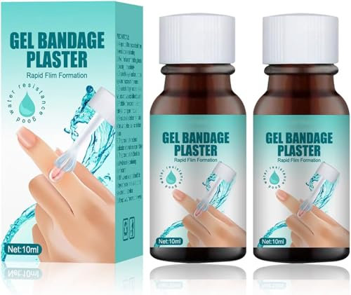 2pack Liquid Plaster Quick-Dry Gel Liquid Bandage for Minor Cuts,Scrapes,Wounds,and Dry,Cracked Skin Waterproof and Breathable Wound Care Solution