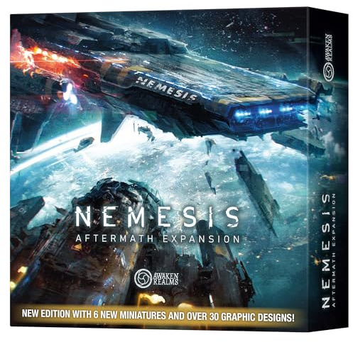 Rebel Studio Nemesis Aftermath Board Game - Epilogue Mode Play, 5 New Characters, Added Traits & Shuttle Board, Cooperative Strategy Game for Adults, Ages 14+, 1-5 Players, 45-60 Min Playtime