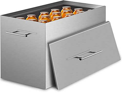 VEVOR Baño María para enlatar latas de 14,19 L, envasadora de agua hirviendo con 2 estantes para conservas, acero inoxidable 304 de grado alimenticio, fondo plano cepillado, 15 tarros de 0,95 L