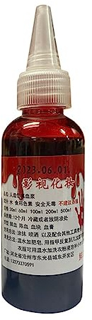 Realistisches Kunstblut für blutige Nase, Augen, Ohren, Party, Make-up, Requisiten, Halloween, Cosplay, Dekoration, 30/60/100/200/500 ml