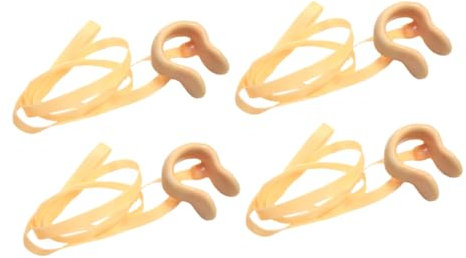 Kisangel Nasenklammern Für Schwimmer 4 Stück Mit Band Anti-Fall Nasenclip Bequeme Und Tragenresistente Schwimmklammern Für Kinder Und Erwachsene Schutz Vor Wassereintritt