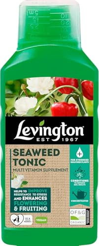 Levington Seaweed Tonic 800ml – Natural Plant Fertilizer – Enhances Growth, Improves Root Development & Boosts Plant Resilience