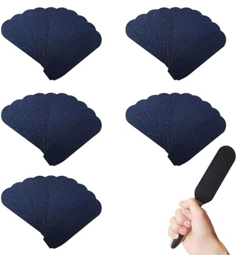 OUDQFCJ 50 Stück Fußfeilen Ersatz Pads Pediküre Raspelwerkzeug Harte Hornhautentferner für Nasse und Trockene Rissige Füße