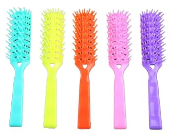 JDIEOQA Lot de 5 brosses à cheveux incurvées ventilées à séchage rapide, professionnelles, démêlantes, pour femmes et hommes