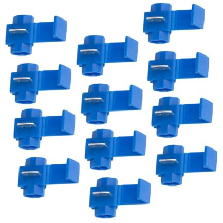 DIKACA 100 Stück Förmige Quick Splice Steckverbinder Isolierte Lötfreie Kabelverbinder für Awg Drähte Schnelles Sicheres Verbinden Feuerhemmendes Gehäuse für Elektrische Leitungen