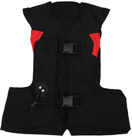 Tbest Kids Equestrian Inflatable Vest Shock Absorbing Protective Horse Riding Body Protector (CM)