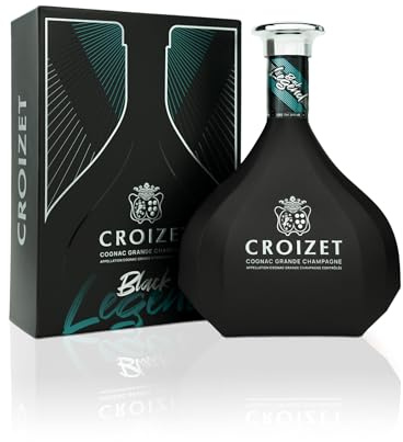Croizet Black Legend Napoléon Cognac, Grande Champagne, Premium French Brandy, 40% ABV