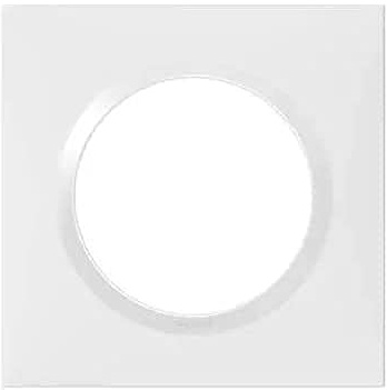Legrand 600941 Plaquescarrées dooxie, 1 poste, blanc, Lot de 100