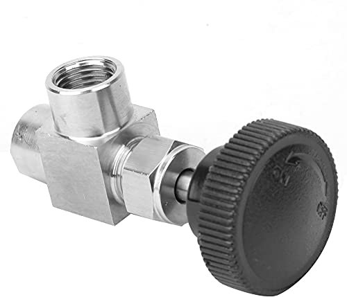 Valvola di arresto ad angolo retto in acciaio inossidabile con filettatura femmina BSPP per acqua gasolio combustibile(1/4)