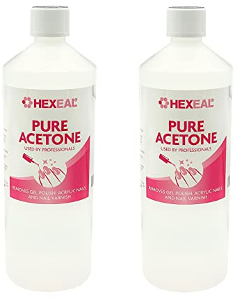 Hexeal 99.5% Acetone 2L – For Gel, Nail Polish & Acrylic Removal