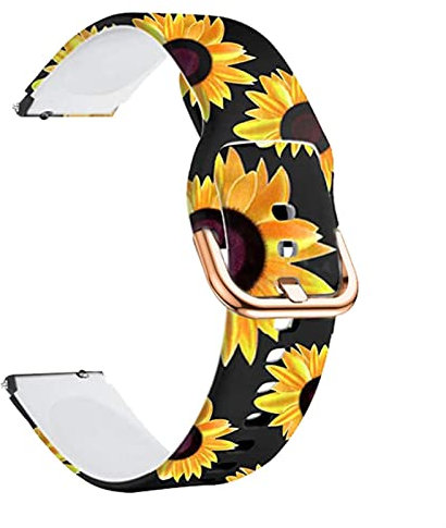 FACDEM 18 mm Smartwatch-Armband für Garmin Venu 2S/Vivoactive 3S 4S Silikon-Armband Ersatzarmband Zubehör für Active S Armband, 18mm For Venu 2S, Achat