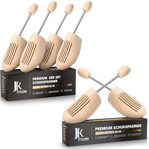 JK Trade® Tendicascarpe da uomo di alta qualità, in legno di loto, per aumentare la forma, per lavoro, taglie 36-48, Legno di lot, 36-37