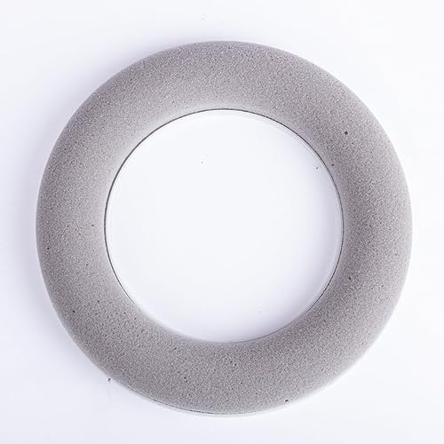 artplants.de Steckschaum Ring AMEB für Kunstblumen, grau, Ø 25 cm