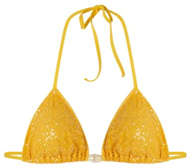 Women'Secret Top Solare Bikini Topp för kvinnor, Gul, 95B