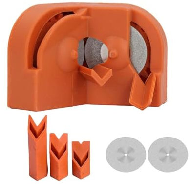 Grishay SharpMax Pro, Libiyi SharpMax Pro, Outfany Affuteur de Foret, Affuteur de Forets Polyvalente, Affuteuse Foret à Anneaux, Affûteur de Forets Électrique pour les Forets (Orange)