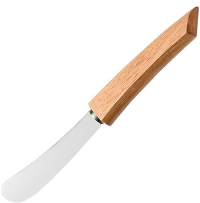 Cabilock Butterschaber Käsestreicher Haushalts-butterspatel Praktischer Marmeladenstreicher Tragbarer Edelstahlschaber Verschleißfester Salatdressingstreicher Schaber Für Brot Und Kuchen