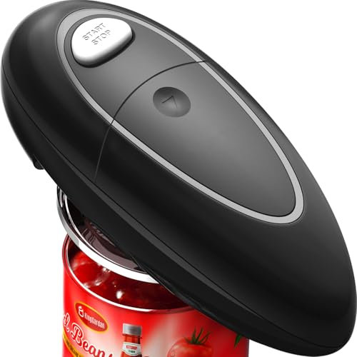 Abrelatas profesional, dacil para abrir latas de cualquier tamaño, abrelatas eléctrico para manos débiles, enfermos de artritis y ancianos, abrelatas utensilios de cocina